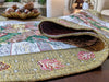 DaDa Bedding Rustic Floral Bouquet Lights Holiday Tapestry Dining Table Runner (6068) - DaDa Bedding Collection