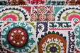 DaDa Bedding Bohemian Floral Wildfire Gardens Colorful Quilted Coverlet Bedspread Set (SD3553) - DaDa Bedding Collection