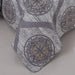DaDa Bedding Rustic Grey Mosaic Distressed Medallion Reversible Quilted Bedspread Set (SD16299) - DaDa Bedding Collection