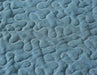 DaDa Bedding Bohemian Navy Blue Floral Medallion Quilted Bedspread Set (14932-3) - DaDa Bedding Collection