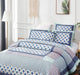 DaDa Bedding Mediterranean Blue Mint Green Patchwork Quilted Bedspread Set (JHW-884) - DaDa Bedding Collection
