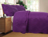 DaDa Bedding Midnight Vineyard Purple Lightweight Quilted Coverlet Bedspread Set (LH188) - DaDa Bedding Collection