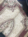 DaDa Bedding Royal Red Victorian Floral Medallion Chenille Bedspread Set - Twin - DaDa Bedding Collection