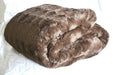 DaDa Bedding Luxury Dark Chocolate Brown Espresso Faux Fur Sherpa Fleece Twin Throw Blanket (K3) - DaDa Bedding Collection