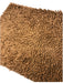 DaDa Bedding Coffee Brown Shaggy Soft Chenille Noodle Carpet Rug Bath Mat - DaDa Bedding Collection