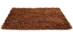 DaDa Bedding Coffee Brown Shaggy Soft Chenille Noodle Carpet Rug Bath Mat - DaDa Bedding Collection