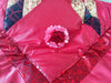 DaDa Bedding Crimson Cherry Red Floral Romantic Victorian Comforter Set, Twin, 3-PCS (BM3795L) - DaDa Bedding Collection