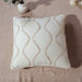 DaDa Bedding Charming Country Hourglass Ivory Cream Euro Pillow Cover, 26" x 26" (JHW873) - DaDa Bedding Collection