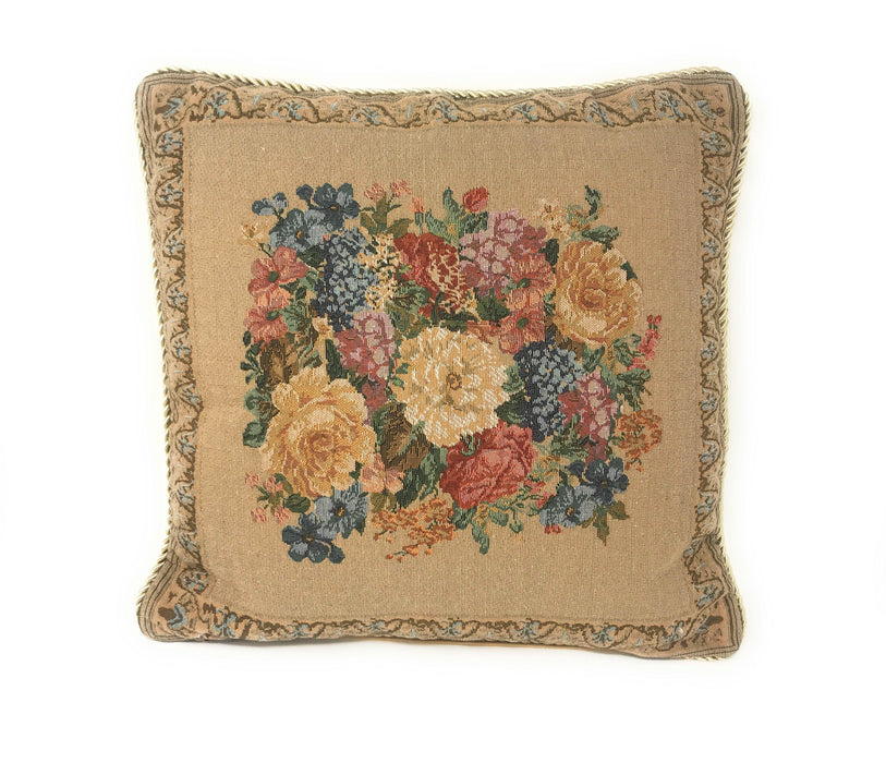 DaDa Bedding Breath of Spring Floral Elegant Throw Pillow Cushion Cover - 18" - 1-Piece - DaDa Bedding Collection