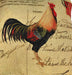 DaDa Bedding Glamorous Country Rooster Elegant Throw Pillow Cushion Cover - 18" - 1-Piece - DaDa Bedding Collection