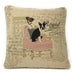 DaDa Bedding Royal Dogs French Bulldog Beagle Throw Pillow Cushion Cover, 1-Piece 18" - DaDa Bedding Collection