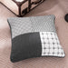 DaDa Bedding Set of Two Classical Shades of Grey Quilted Cushion Covers, 18", 2-PCS (JHW-606-CC) - DaDa Bedding Collection
