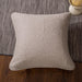 DaDa Bedding Set of 2-Pieces Sandy Beige Taupe Square Cushion Throw Pillow Covers, 18" x 18" (JHW-585) - DaDa Bedding Collection