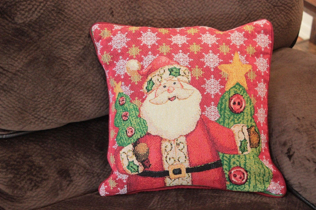 Tache Festive Christmas Cute Santa Clause Is Coming to Town Cushion Cover - DaDa Bedding Collection