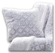 DaDa Bedding Dreamy Milky Way White & Purple Embossed Faux Fur Euro Throw Pillow Cover (M3395) - DaDa Bedding Collection