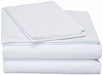 DaDa Bedding White Soft Fitted & Flat Bed Sheets w/ Pillow Cases Set (FSFS098765) - DaDa Bedding Collection