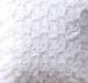 DaDa Bedding Luxury White Roses Swirls Faux Fur Euro Cushion Throw Pillow Cover (K11) - DaDa Bedding Collection