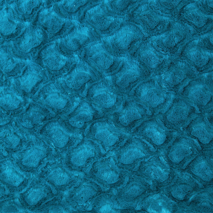 DaDa Bedding Jewel Tones Emerald Green Blue Luxury Faux Fur Throw Pillow Cover (171805) - DaDa Bedding Collection