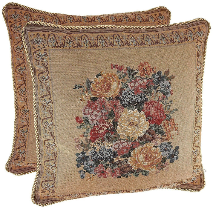 DaDa Bedding Set of Two Breath of Spring Throw Pillow Covers w/ Inserts - 2-PCS - 18" - DaDa Bedding Collection