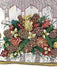 DaDa Bedding Set of 2-Pieces Festive Holiday Fiesta Floral Botanical Tapestry Throw Pillow Covers w/ Inserts - 18" x 18" - DaDa Bedding Collection