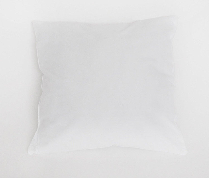 DaDa Bedding Soft Square Cushion Accent Throw Pillow Insert - 20" x 20" Inches, Solid White - DaDa Bedding Collection