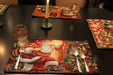 Tache Festive Down the Chimney Woven Tapestry Placemat - DaDa Bedding Collection