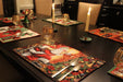 Tache Festive Down the Chimney Woven Tapestry Placemat - DaDa Bedding Collection