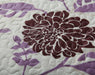 DaDa Bedding Bohemian Purple Blooms Floral Garden Pink Brown Bedspread Set (KBJ1629) - DaDa Bedding Collection