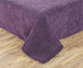 DaDa Bedding Eggplant Aubergine Reversible Quilted Ultra Sonic Throw Blanket Bedspread (BJ0106) - DaDa Bedding Collection