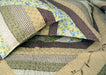 DaDa Bedding Evergreen Garden Floral Patchwork Quilted Bedspread Set, Twin, 3-PCS (DXJ101080-1) - DaDa Bedding Collection
