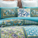 Greek Mediterranean Fountain Bohemian Cotton Patchwork Bedspread Quilt Set - DaDa Bedding Collection