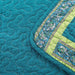 Greek Mediterranean Fountain Bohemian Cotton Patchwork Bedspread Quilt Set - DaDa Bedding Collection