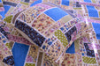 DaDa Bedding Cottage Blue Ivory Yellow Floral Scalloped Cotton Patchwork Quilted Bedspread Set (DXJ103269-1) - DaDa Bedding Collection