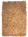 DaDa Bedding Coffee Brown Shaggy Soft Chenille Noodle Carpet Rug Bath Mat - DaDa Bedding Collection
