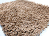 DaDa Bedding Coffee Brown Shaggy Soft Chenille Noodle Carpet Rug Bath Mat - DaDa Bedding Collection