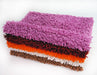 DaDa Bedding Coffee Brown Shaggy Soft Chenille Noodle Carpet Rug Bath Mat - DaDa Bedding Collection