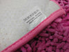 DaDa Bedding Fuchsia Magenta Pink Shaggy Soft Chenille Noodle Carpet Rug Bath Mat - DaDa Bedding Collection