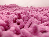 DaDa Bedding Fuchsia Magenta Pink Shaggy Soft Chenille Noodle Carpet Rug Bath Mat - DaDa Bedding Collection