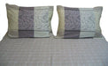 DaDa Bedding Grey Floral Paisley Fitted & Flat Sheet w/ Pillow Cases Set (FSFS8222) - DaDa Bedding Collection