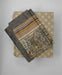 DaDa Bedding Geometric Striped Tan Brown Multi-Color Fitted + Flat Sheet & Pillow Cases Set (FSFS8279) - DaDa Bedding Collection