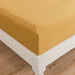 DaDa Bedding Honey Yellow Poplin Cotton Fitted Sheet w/ Pillow Cases (JHW-550-Fitted) - DaDa Bedding Collection