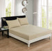 DaDa Bedding Luxury Soft Cotton Beige Fitted Bed Sheet & Pillow Cases Set (JHW-546-Fitted) - DaDa Bedding Collection