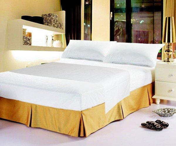 DaDa Bedding White Flat Sheet & Pillow Cases Set (FS098765) - DaDa Bedding Collection
