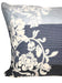DaDa Bedding Navy Blue Floral Striped Fitted + Flat Sheets & Pillow Cases Set (FSFS8153) - DaDa Bedding Collection