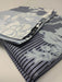 DaDa Bedding Navy Blue Floral Striped Fitted + Flat Sheets & Pillow Cases Set (FSFS8153) - DaDa Bedding Collection