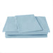 DaDa Bedding Soothing SeaFoam Sky Blue Cotton Fitted Bed Sheet w/Pillow Cases (JHW604) - DaDa Bedding Collection