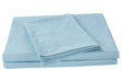DaDa Bedding Soothing SeaFoam Sky Blue Cotton Fitted Bed Sheet w/Pillow Cases (JHW604) - DaDa Bedding Collection