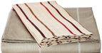 DaDa Bedding Solid Soft Multi Striped Fitted Sheet & Pillow Cases Set (FTS8293) - DaDa Bedding Collection