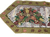 DaDa Bedding Rustic Floral Bouquet Lights Holiday Tapestry Dining Table Runner (6068) - DaDa Bedding Collection