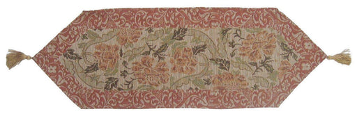 DaDa Bedding Floral Nature Garden Beige Orange Spices Tapestry Table Runner (10072) - DaDa Bedding Collection